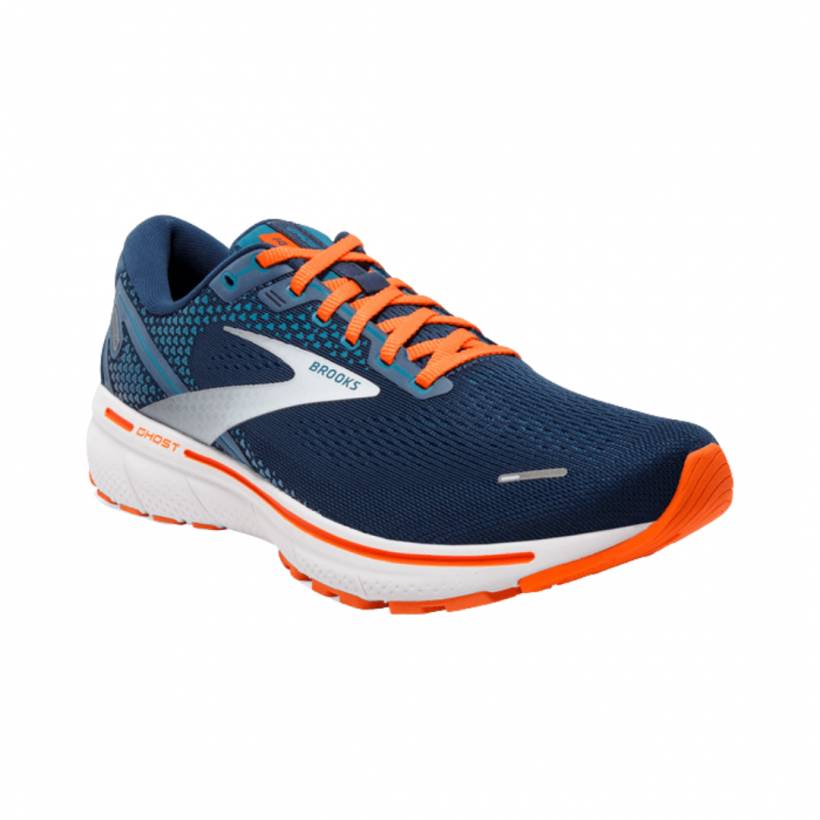 Chaussures Brooks Ghost 14 Bleu Orange SS22