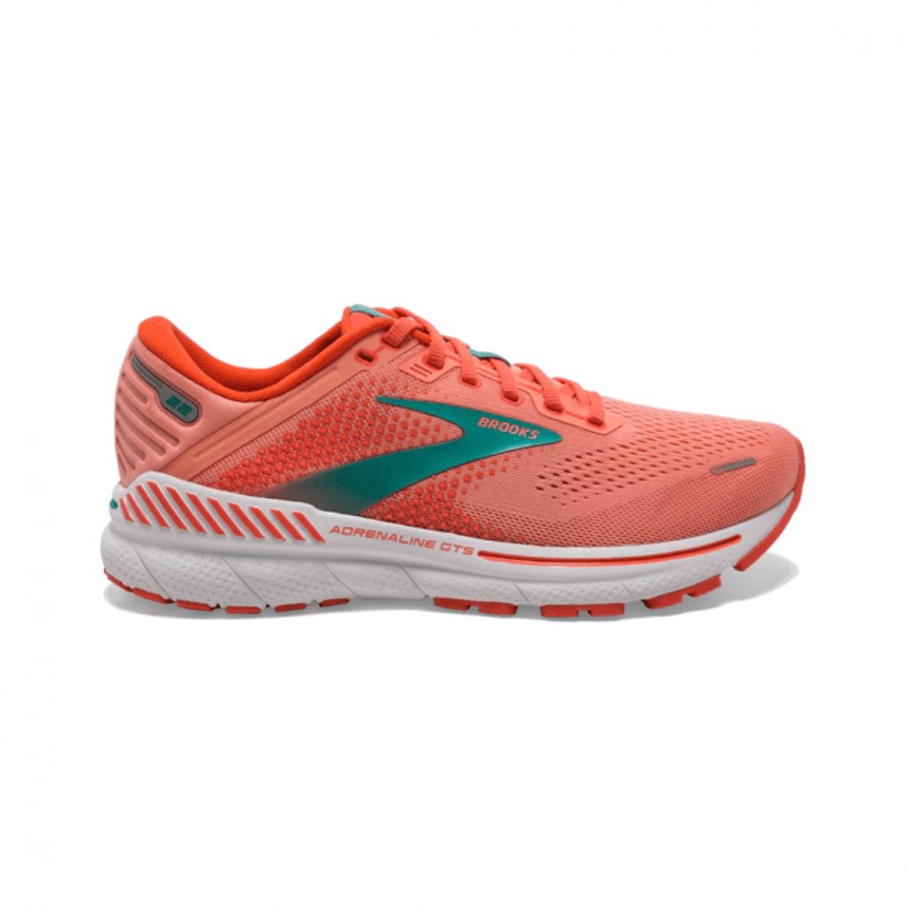 Brooks Adrenaline GTS 22 Coral Green Women's Shoes SS22