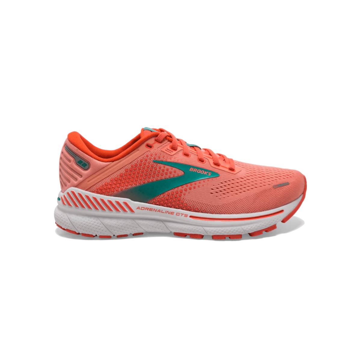 Scarpe Brooks Adrenaline GTS 22 Corallo Verde Donna SS22, Taglia 38,5 - EUR