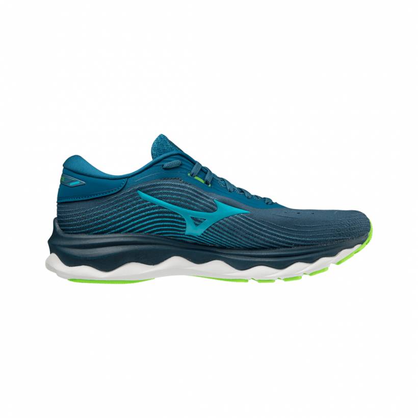 Zapatillas Mizuno Wave Sky 5 Azul Amarillo SS22