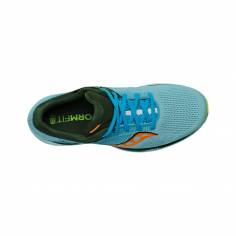 Chaussures Saucony Guide 14 Bleu Vert Orange SS21