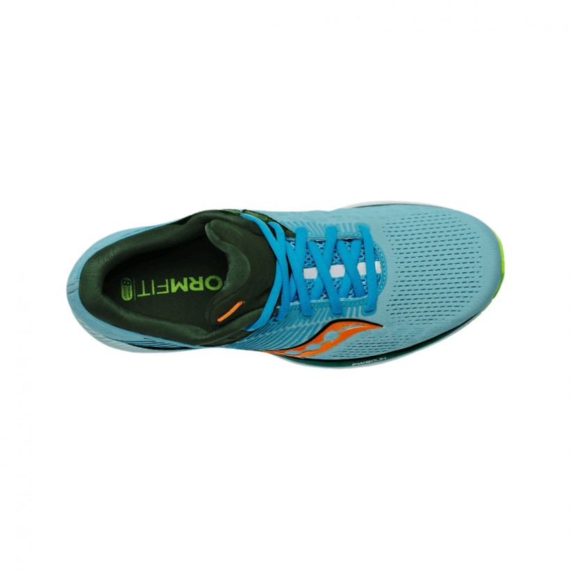 Zapatillas Saucony Guide 14 Azul Verde Naranja SS21