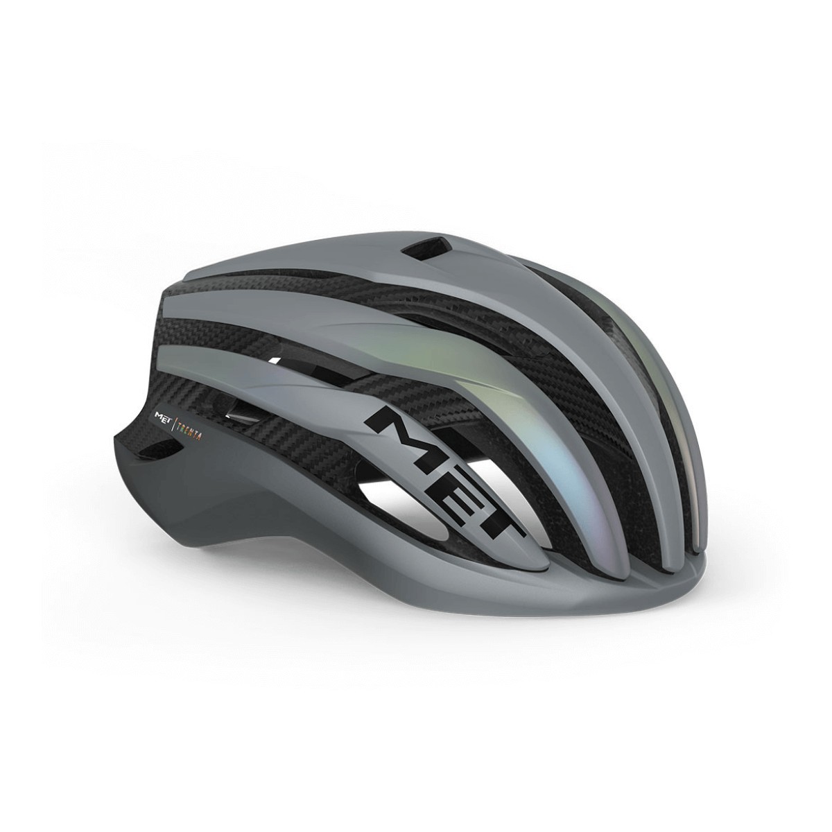 MET Trenta 3K Carbon MIPS Helmet Gray Iridescent, Size L