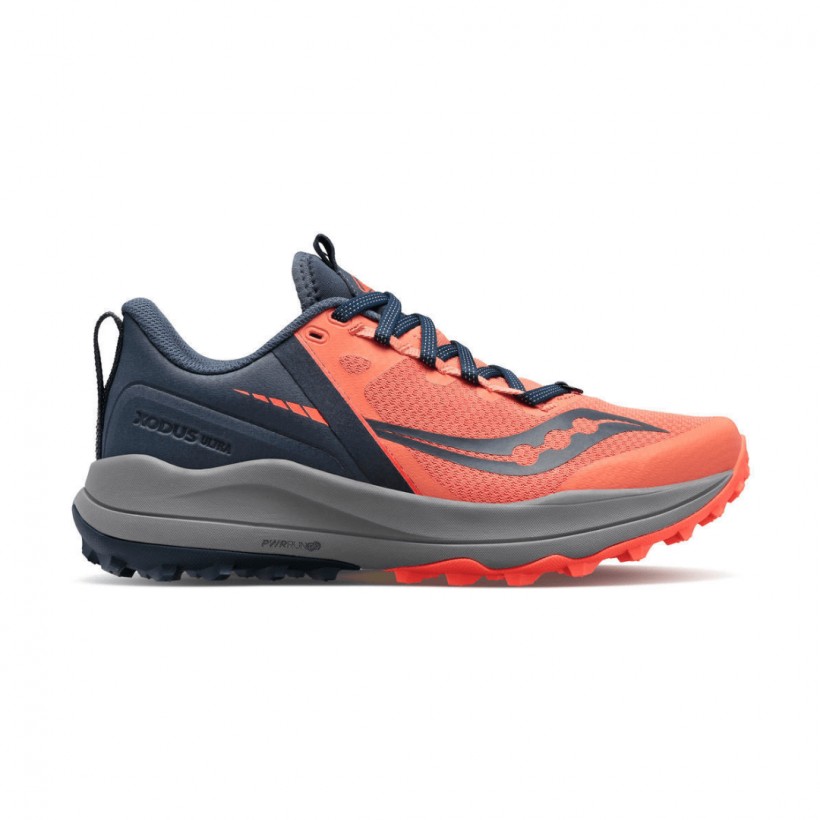 Sapatos Saucony Xodus Ultra Black Orange Woman AW22