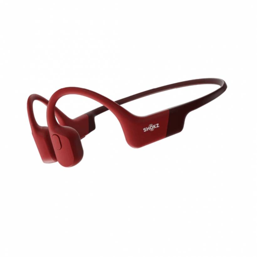 Fones de ouvido sem fio Shokz OpenRun Vermelho