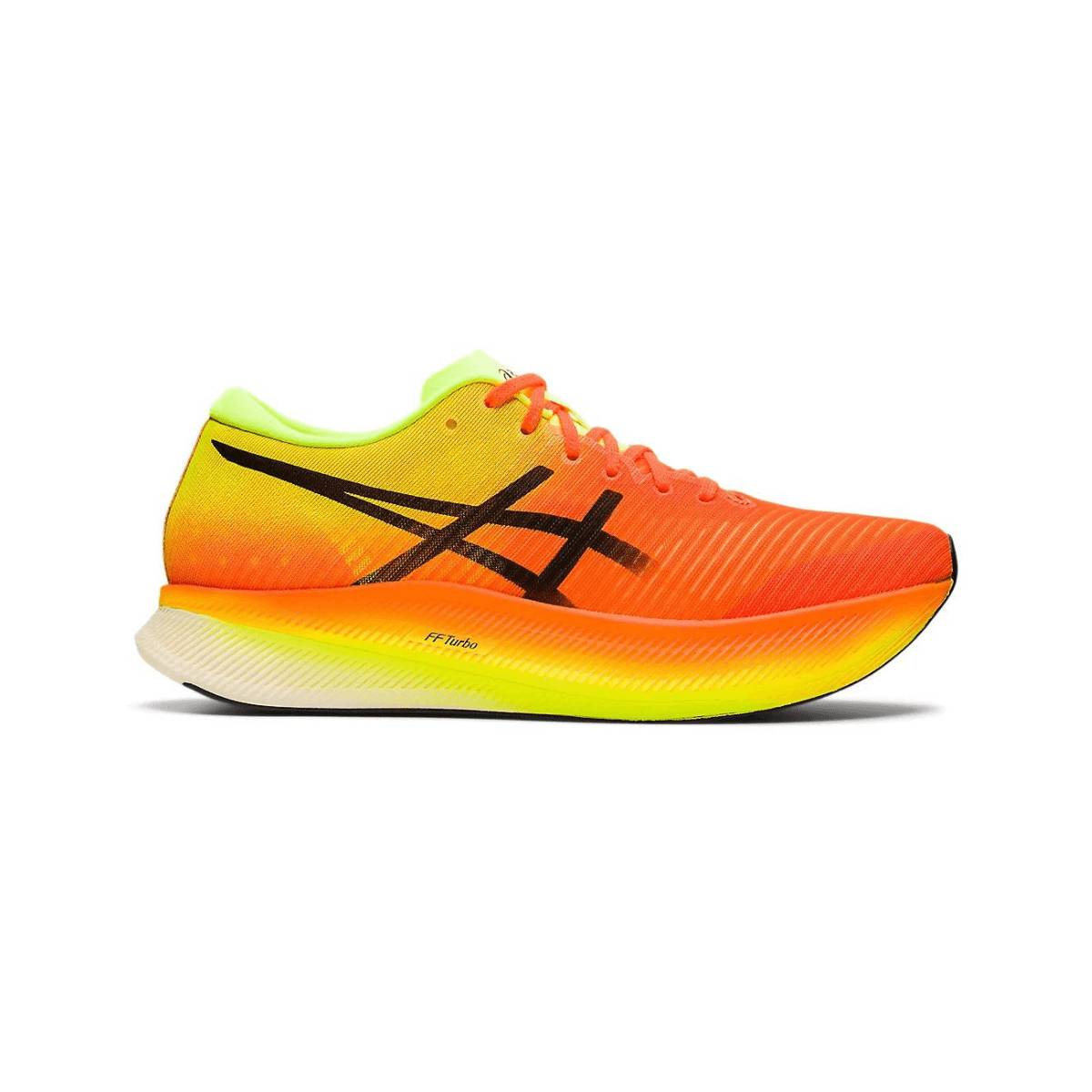 Orange  günstig Kaufen-Asics MetaSpeed Sky Dämpfungsschuhe Orange Gelb, Größe 44 - EUR. Asics MetaSpeed Sky Dämpfungsschuhe Orange Gelb, Größe 44 - EUR <![CDATA[Eigenschaften Asics MetaSpeed Sky Schuhe
 Der METASPEED™ Sky Wettkampfschuh beweg