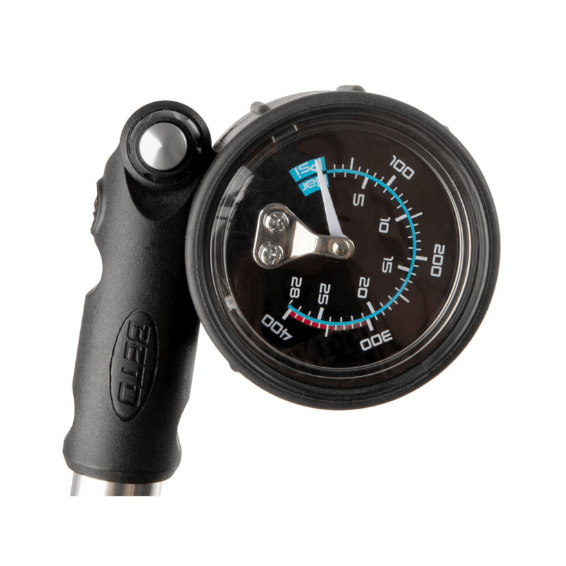 Beto pump for AV valve with hose and pressure gauge - 400psi / 28bar