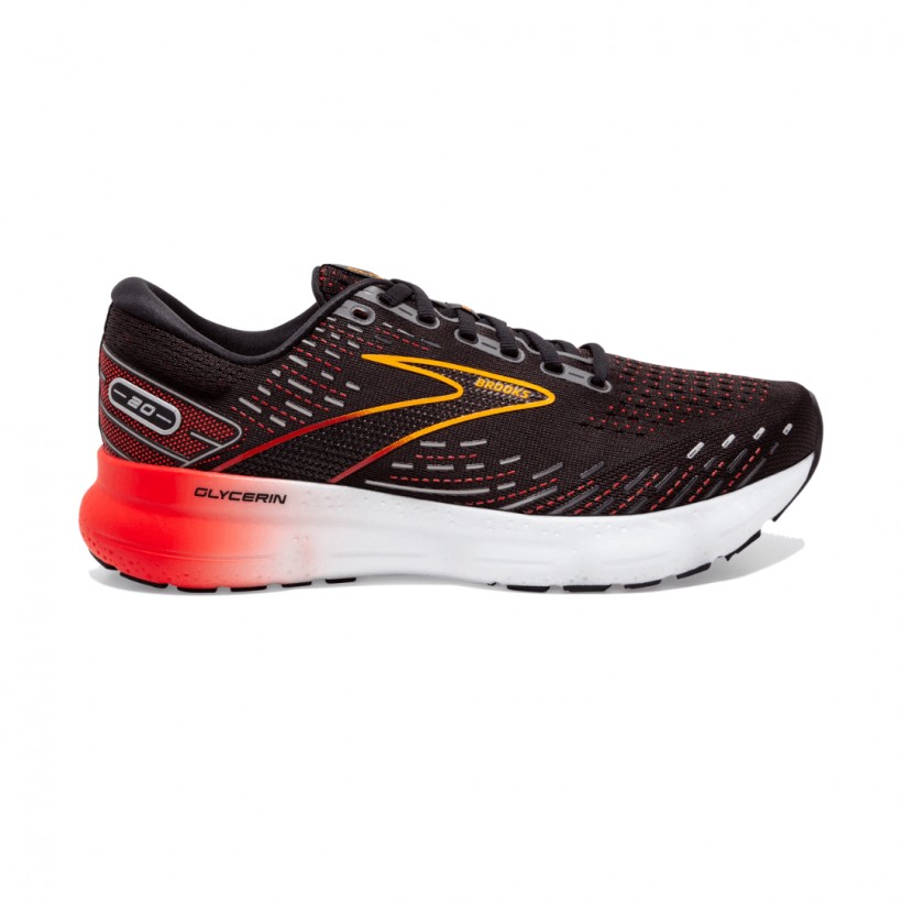 Brooks Glycerin 20 Shoes Black Red AW22