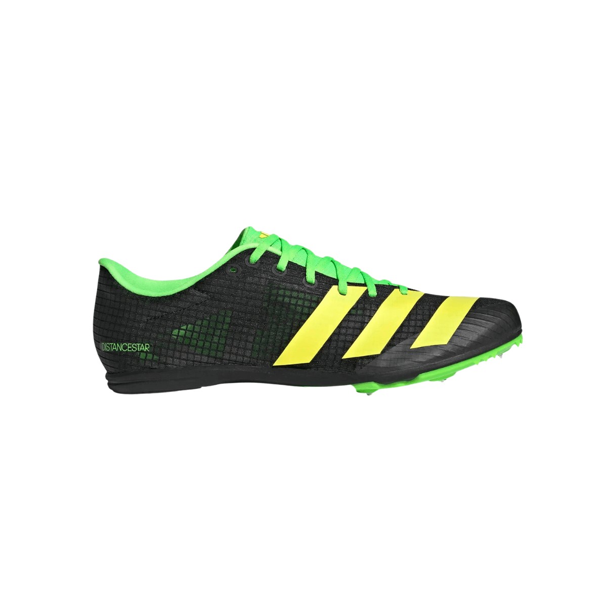 Adidas Distancestar Shoes Black Green AW22, Size UK 6