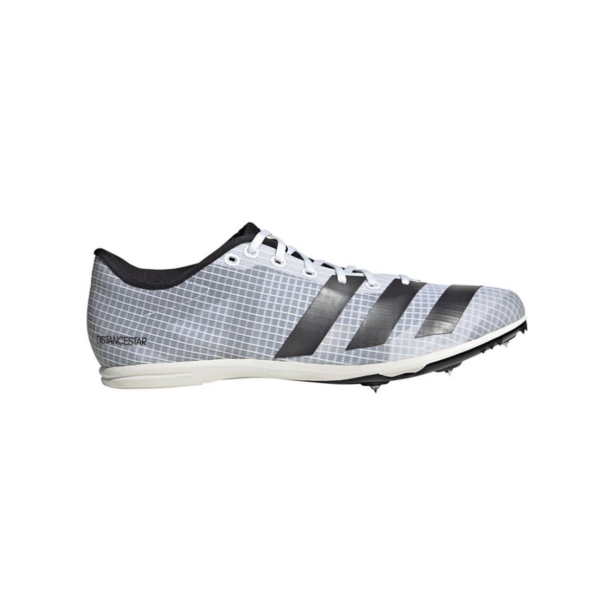 CD Rack günstig Kaufen-Adidas Distancestar Spikeschuhe Grau Schwarz, Größe UK 8.5. Adidas Distancestar Spikeschuhe Grau Schwarz, Größe UK 8.5 <![CDATA[Eigenschaften Adidas Distancestar Spikes
 Der Distancestar Track-Schuh verfügt über ein atmungsaktives Me