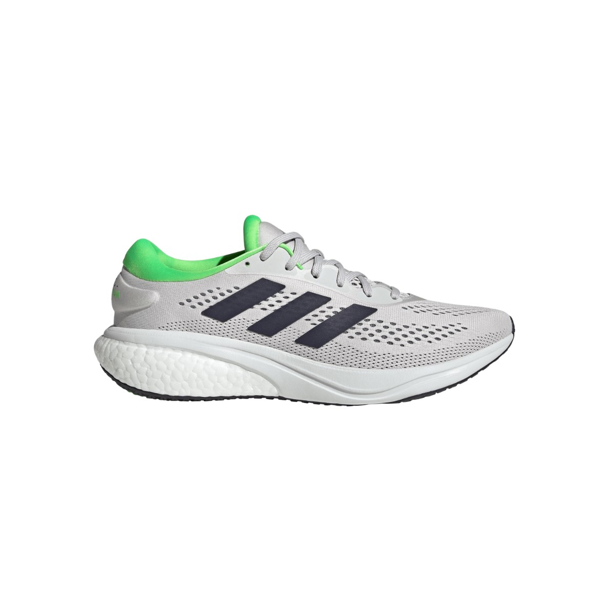 Adidas Supernova 2 M Shoes Grey Black Green AW22, Size UK 7.5