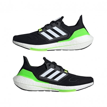 Adidas Ultraboost 22 Shoes Black White Green SS22