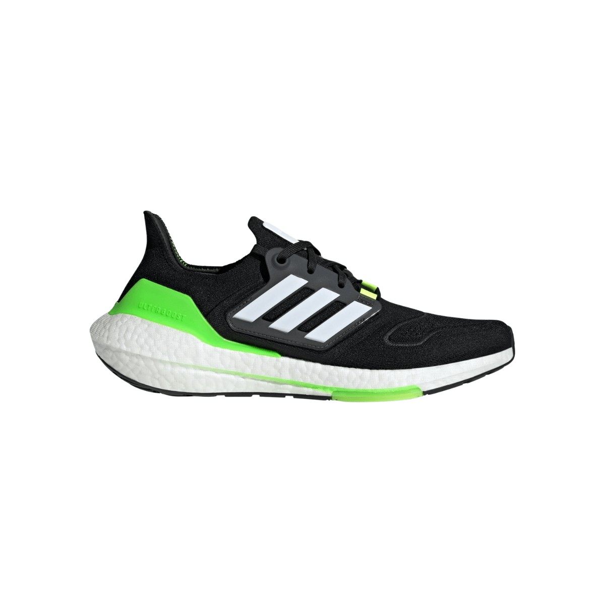 Adidas Ultraboost 22 Shoes Black White Green SS22, Size UK 8