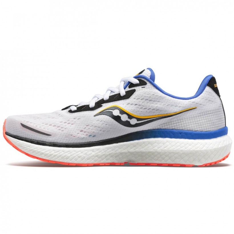 Zapatillas Saucony Triumph 19 Blanco Azul Naranja SS22