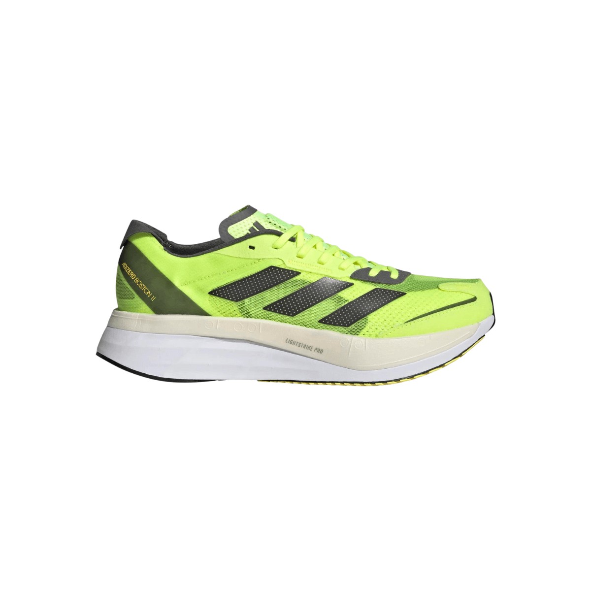 Adidas Adizero Boston 11 Shoes Green Fluor AW22, Size UK 8