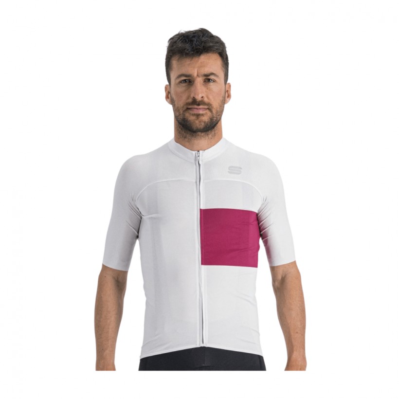 Camisola Sportful Snap Jersey Branco Rosa