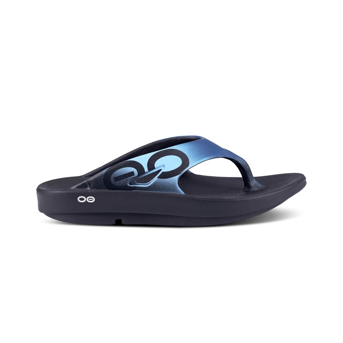 Oofos OOriginal Sport Sandals Black Blue Unisex, Size 38 - EUR