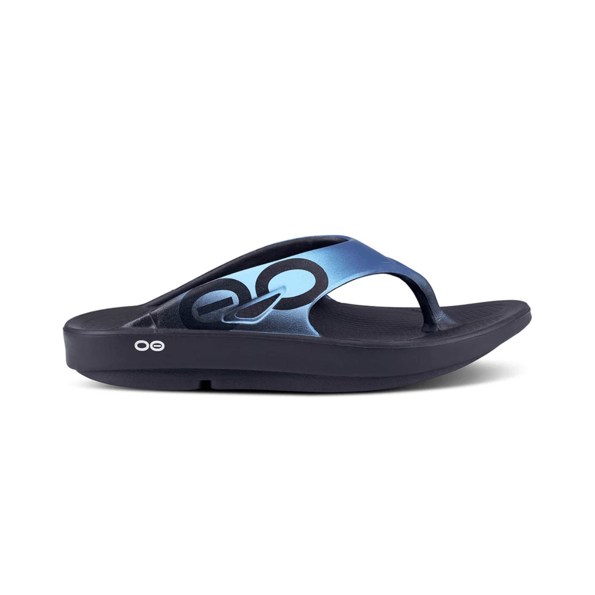 Sandales Oofos OOriginal Sport Noir Bleu Unisex, Taille 38 - EUR