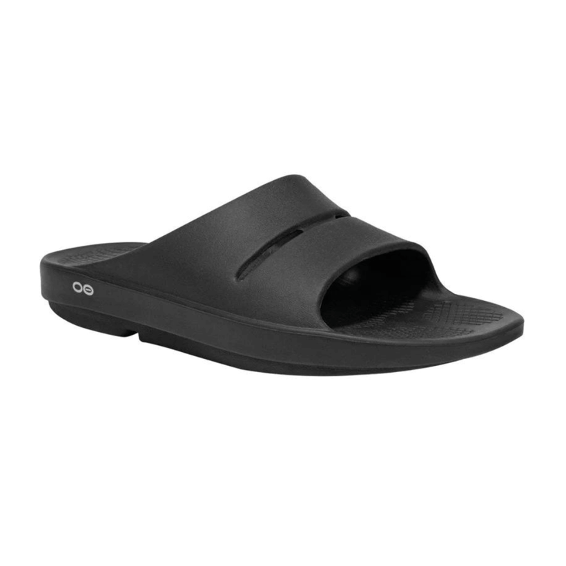 Sandalias Oofos OOahh Negro Unisex
