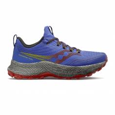 Chaussures Saucony Endorphin Trail Bleu Gris AW22