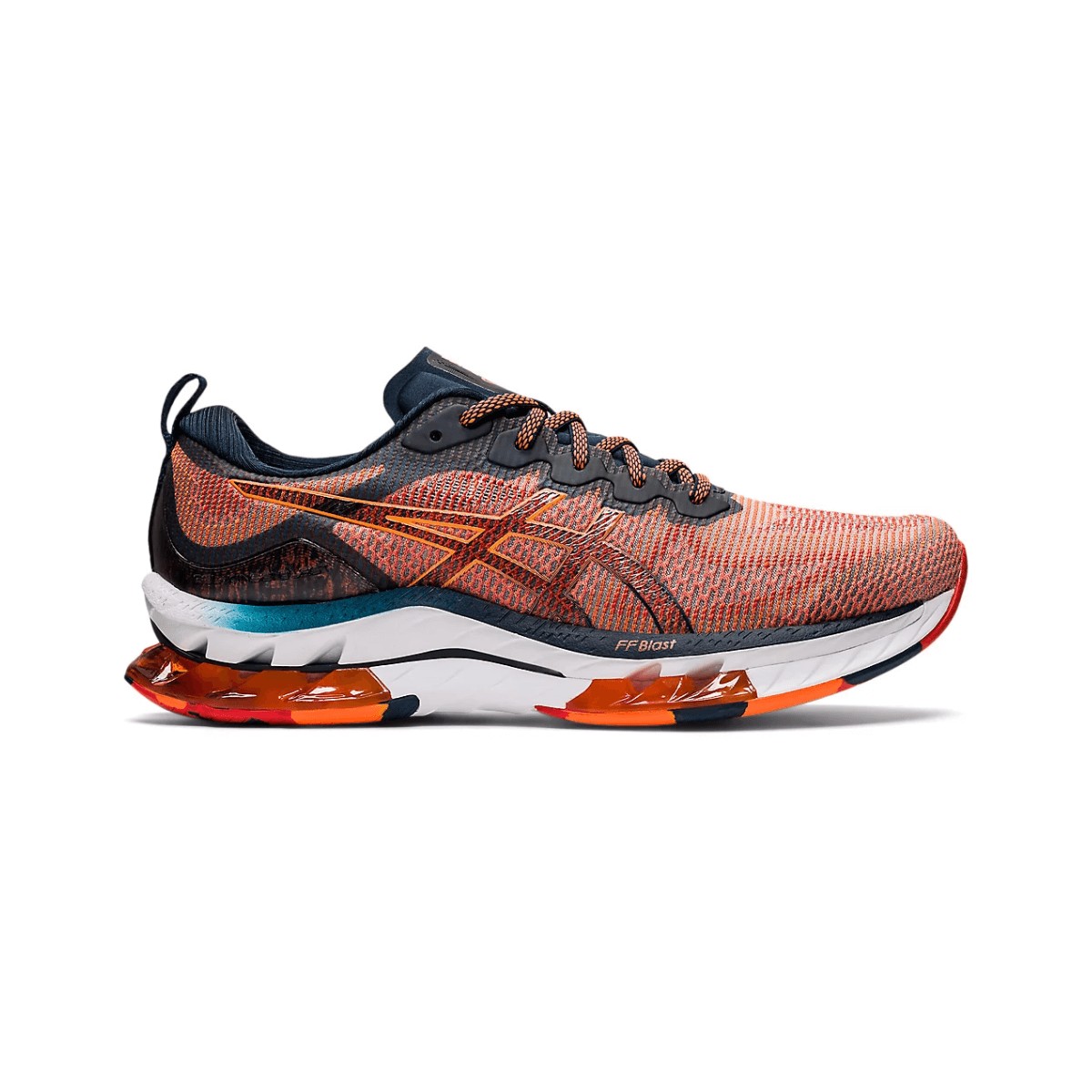 Asics Gel-Kinsei Blast Shoes Orange Black SS22, Size 46 - EUR