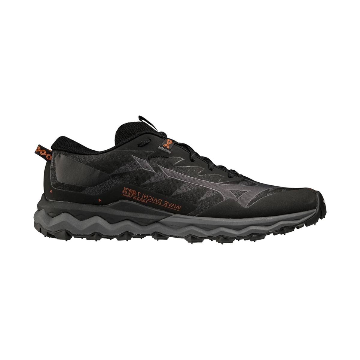 Chaussures Mizuno Wave Daichi 7 GTX Noir Orange SS22, Taille 41 - EUR