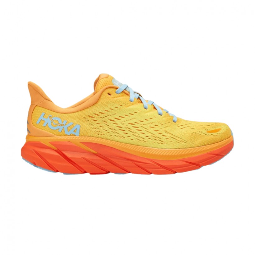Hoka One One Clifton 8 Schuhe Gelb Orange AW22