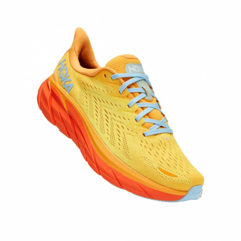 Sapatos Hoka One One Clifton 8 Amarelo Laranja AW22