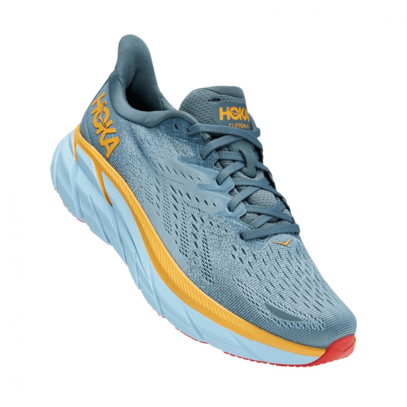Sapatos Hoka One One Clifton 8 Azul Laranja AW22