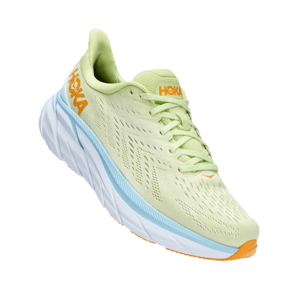 Zapatillas Hoka One One Clifton 8 Verde Naranja Azul AW22, Talla EU 42