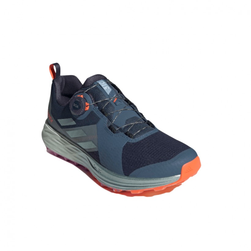Buty Adidas Terrex Two BOA Szare Pomarańczowe AW22