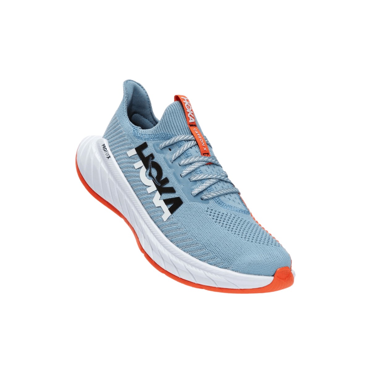 Hoka One One Carbon X Blue Orange Running Shoes AW22, Size EU 42