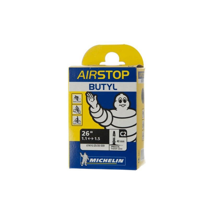 Tubo Michelin Butyl C2 AirStop 26'' 1.1 - 1.5 Presta 40mm