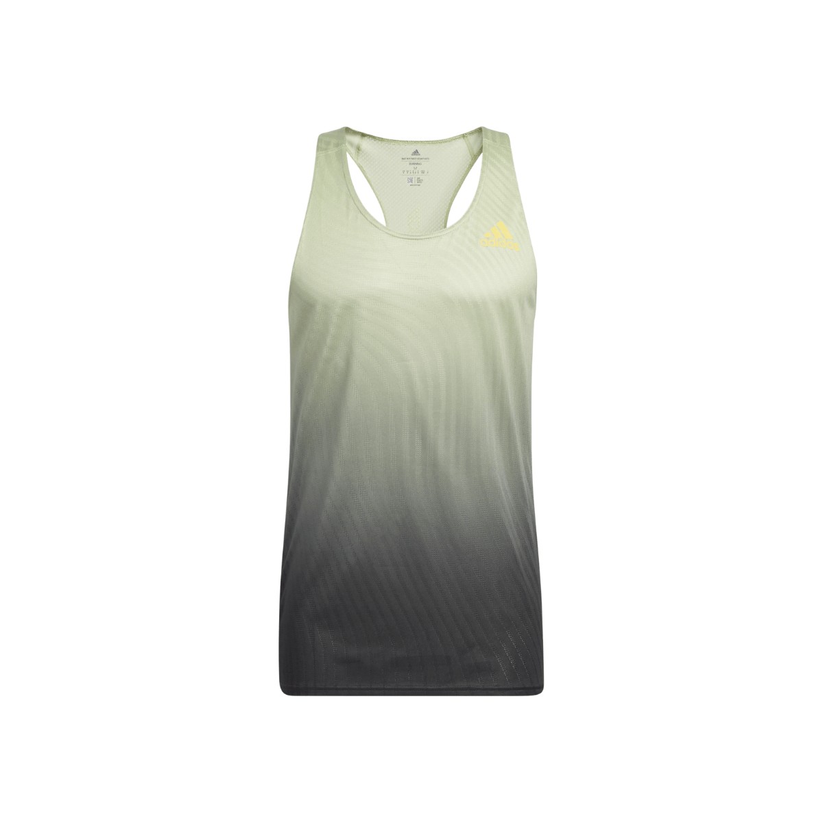 Adidas Adizero Camisola Singlet sem mangas Amarelo Cinzento, Tamanho XS