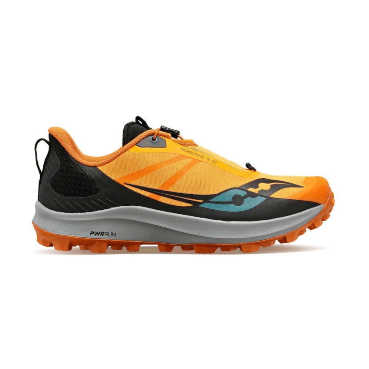 Zapatillas Saucony Peregrine 12 ST Naranja Negro AW22, Talla 41 - EUR