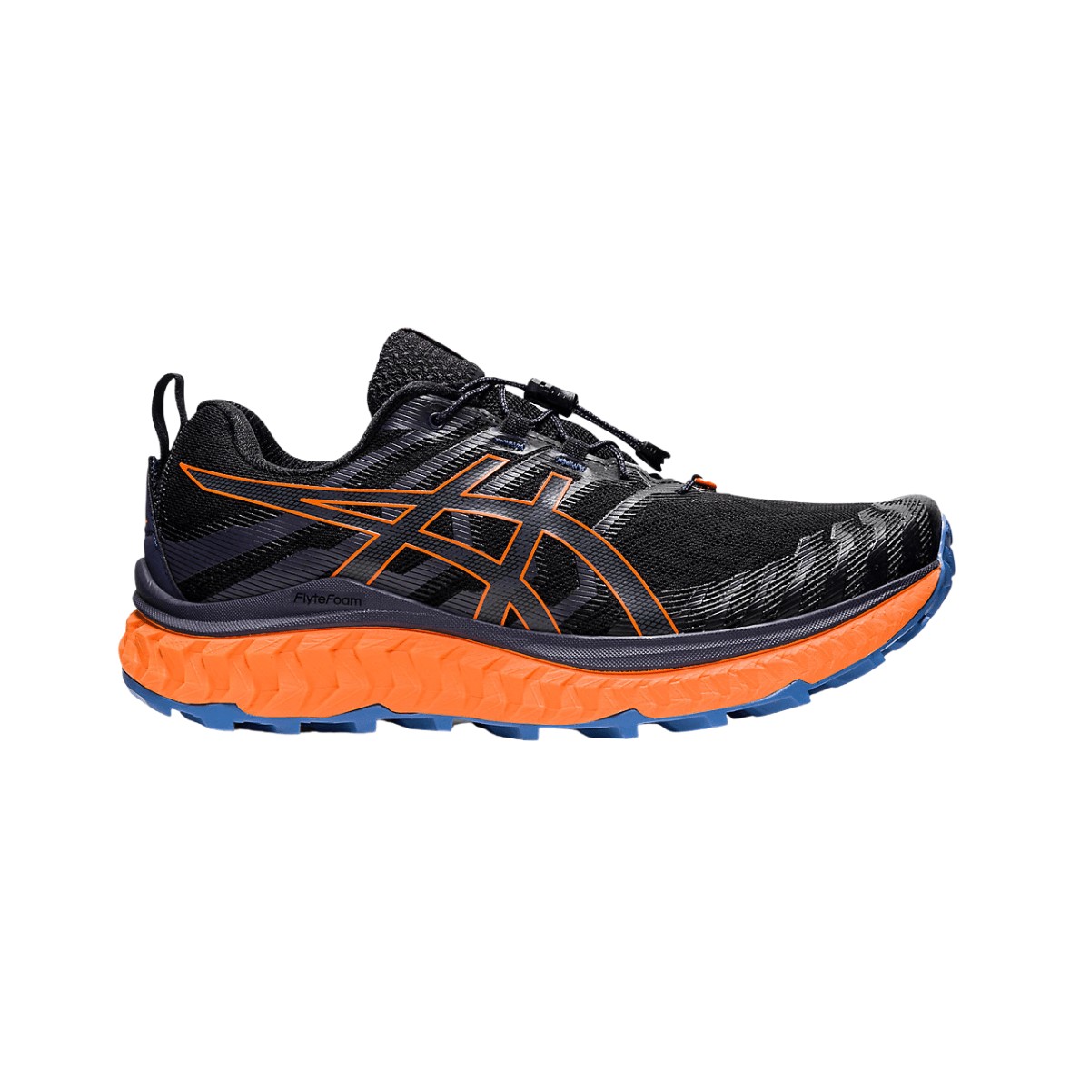Asics Trabuco Max Black Orange Running Shoes AW22, Size 42 - EUR