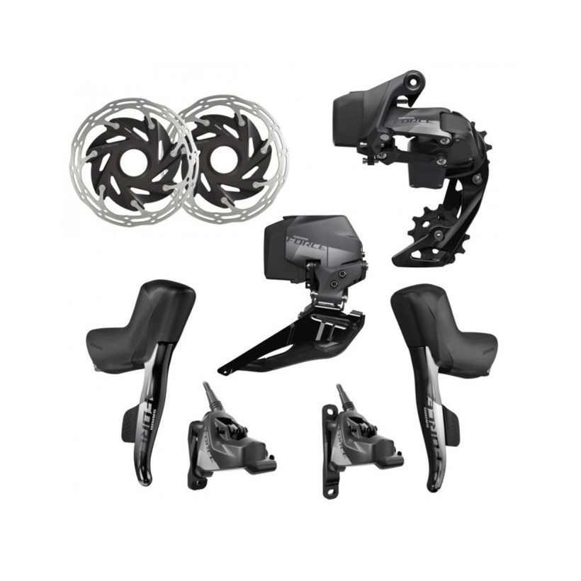 SRAM Force eTap AXS HRD FM 2x12-speed Hydro Flat groepset