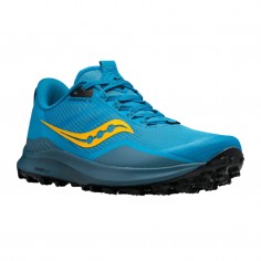 Saucony Peregrine 12 Blue Yellow Running Shoes AW22