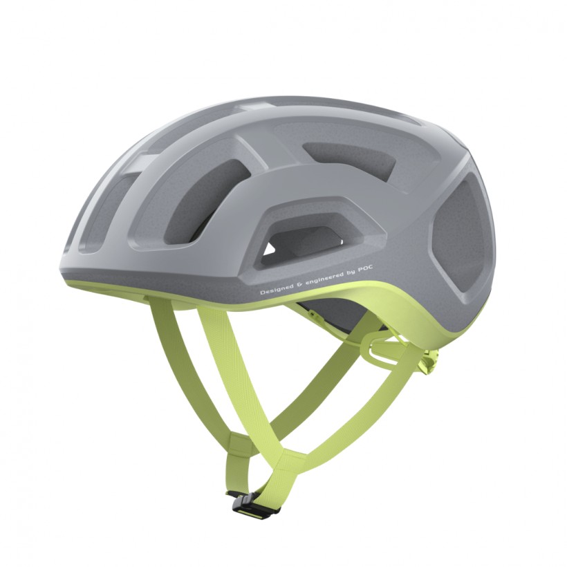 Poc Ventral Lite Gray Lime Green Helmet