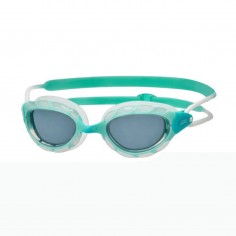 Zoggs Predator Regular Fit Swimming Goggles Turquoise Clear Lenses White