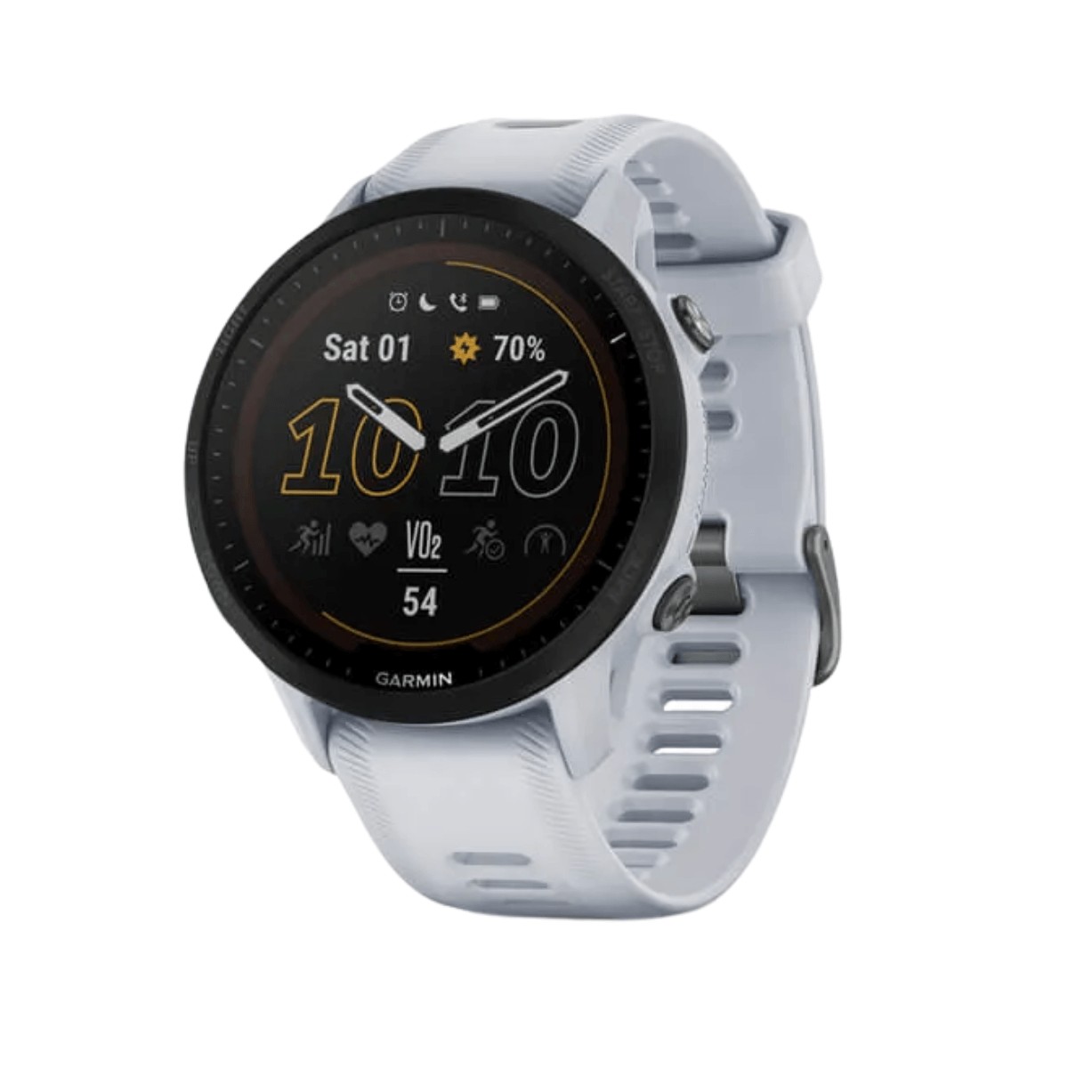 zu 5  günstig Kaufen-Garmin Forerunner 955 Solar weiß. Garmin Forerunner 955 Solar weiß <![CDATA[Garmin Forerunner 955 Solar Mit dieser intelligenten Armbanduhr können Sie in vollen Zügen trainieren und dank einer Power Glass ™ -Solarladelinse zur Verlängerung 