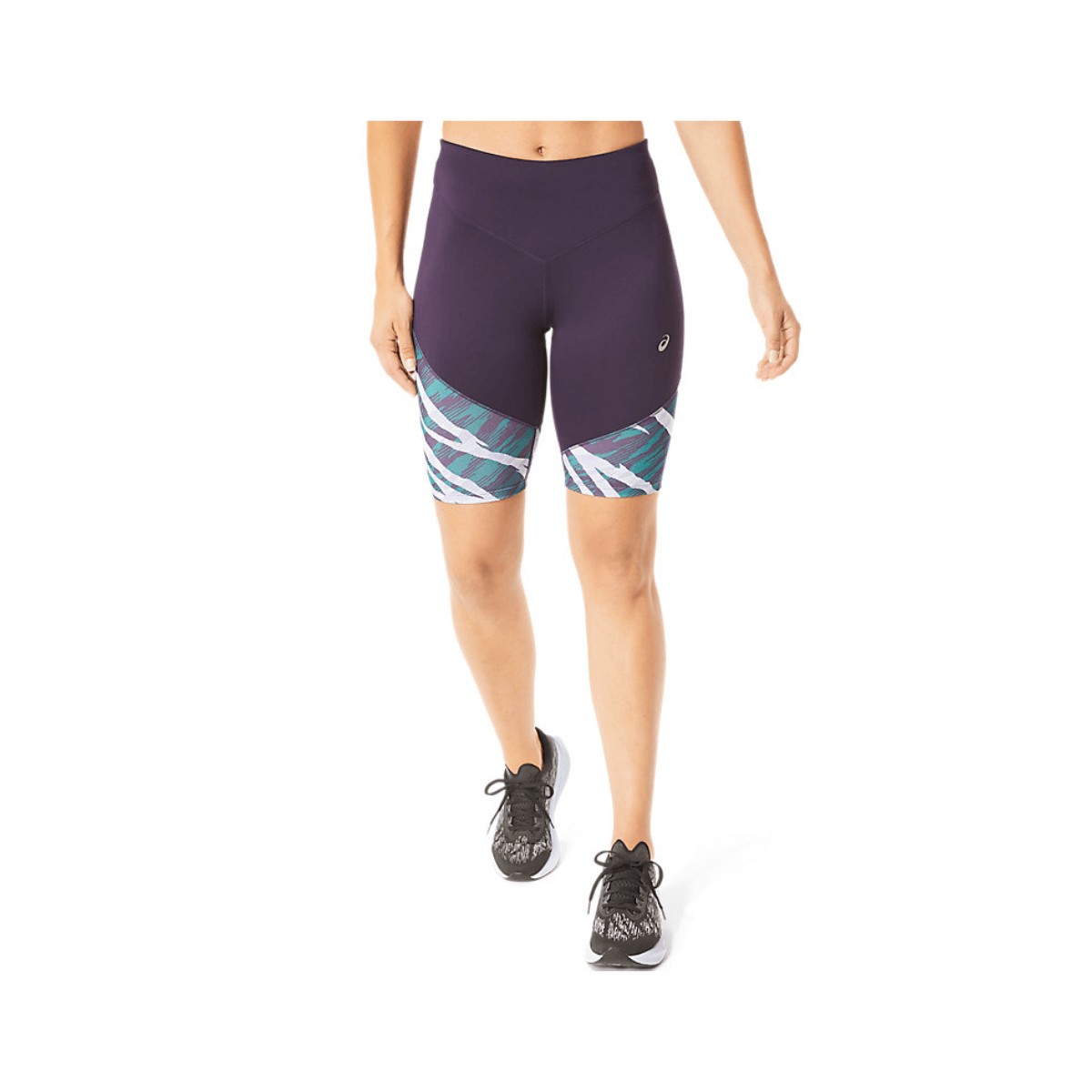 Ascis Wild Camo Sprinter Marineblaue Strumpfhose Frau, Größe S