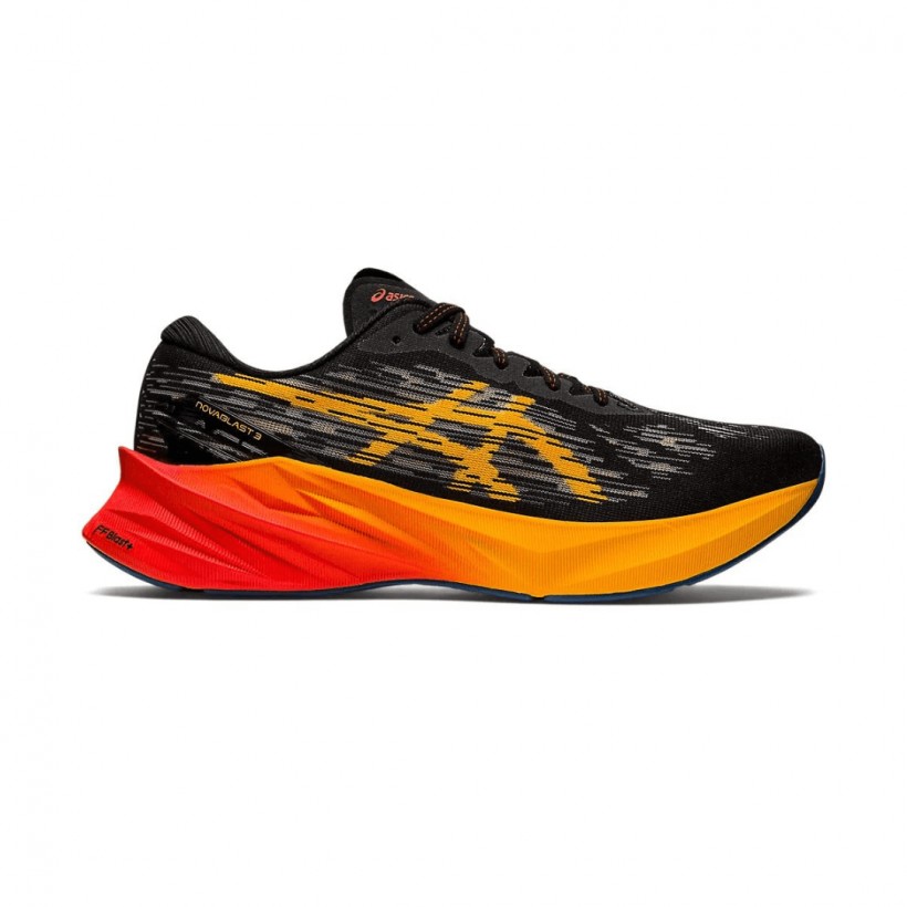 Zapatillas Asics Novablast 3 Negro Naranja Zapatillas Amortiguacion