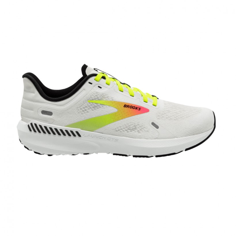 Brooks Launch GTS 9 White Pink Green AW22 Shoes
