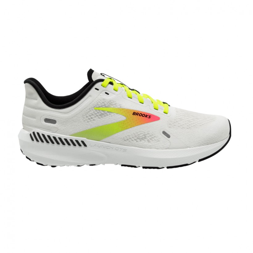 Zapatillas Brooks Launch GTS 9 Blanco Rosa Verde AW22