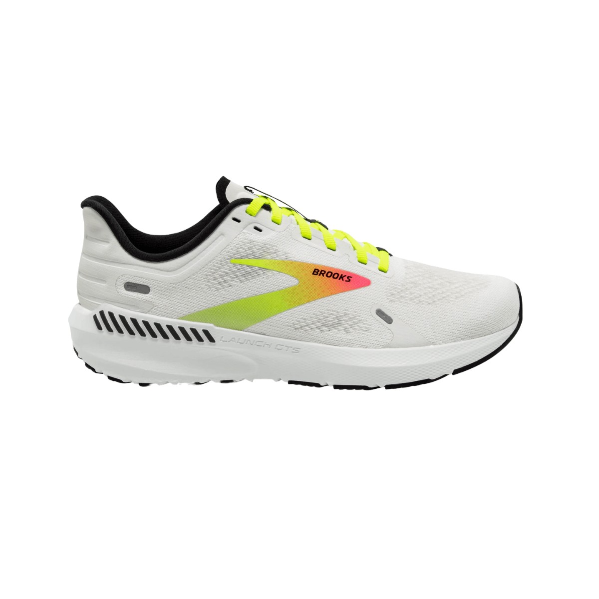 Brooks Launch GTS 9 White Pink Green AW22 Shoes, Size 43 - EUR