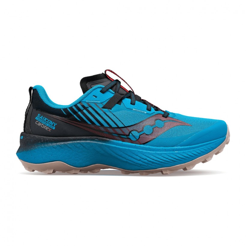 Saucony Endorphin Edge Trail Celeste Schwarze Schuhe