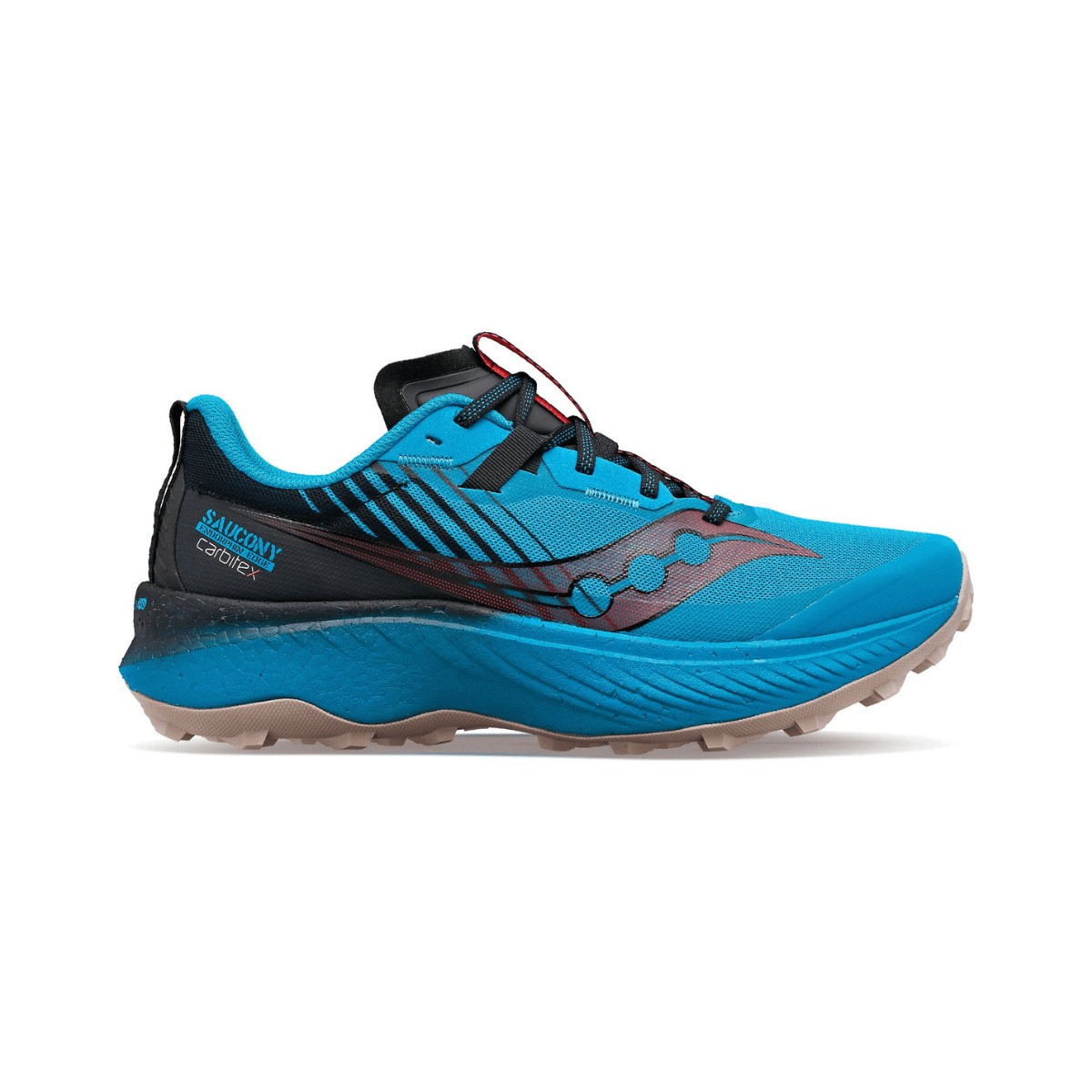 Running günstig Kaufen-Saucony Endorphin Edge Trail Running Schuhe Hellblau Schwarz, Größe 42 - EUR. Saucony Endorphin Edge Trail Running Schuhe Hellblau Schwarz, Größe 42 - EUR <![CDATA[Saucony Endorphin Edge: spezielle Kohlefaserplatte
 Die Endorphin Edge 