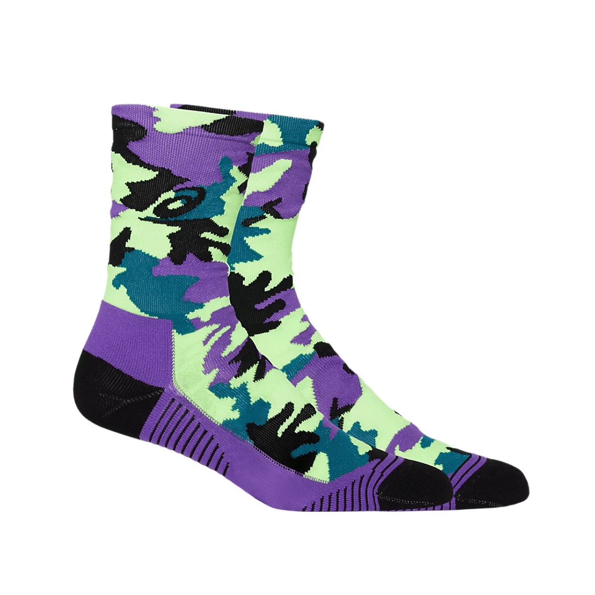 Asics Socks Color Camo Run Crew Green Purple| Best price