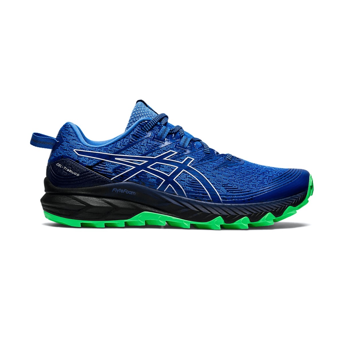 Chaussures Asics Gel Trabuco 10 Bleu Vert AW22, Taille 40,5 - EUR